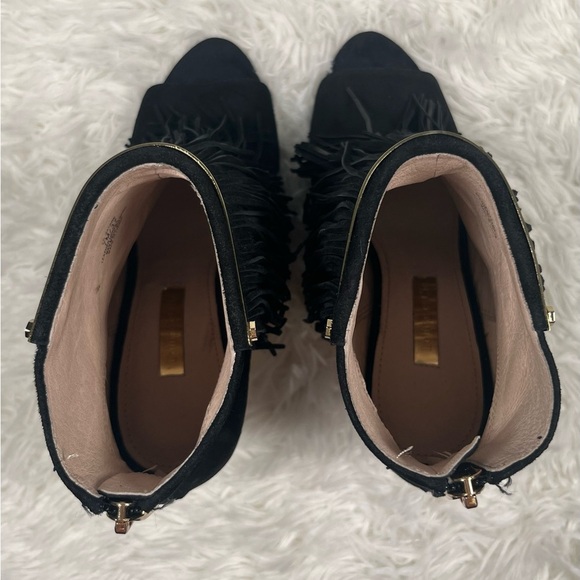 Louise et Cie | Lo-Jayane | Black Fringe Stiletto
Suede Peep Toe Boot - Picture 7 of 11